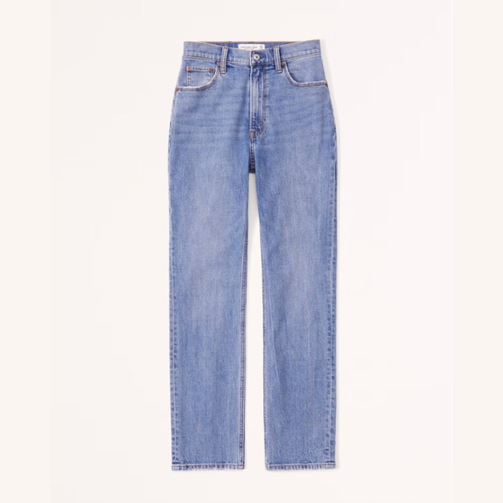 Abercrombie | Ultra High Rise Ankle Straight Jean